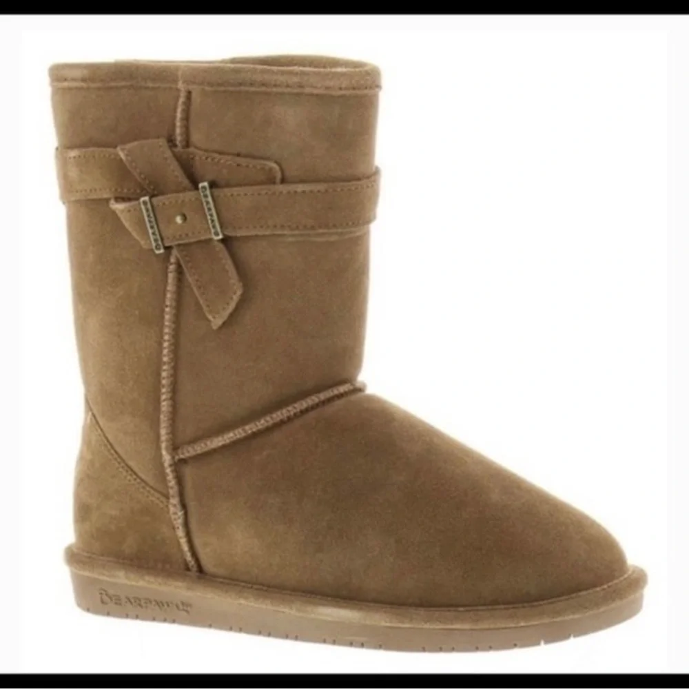 Bearpaw Suede Sherpa Val Toddler Boots NWOT Sz 7